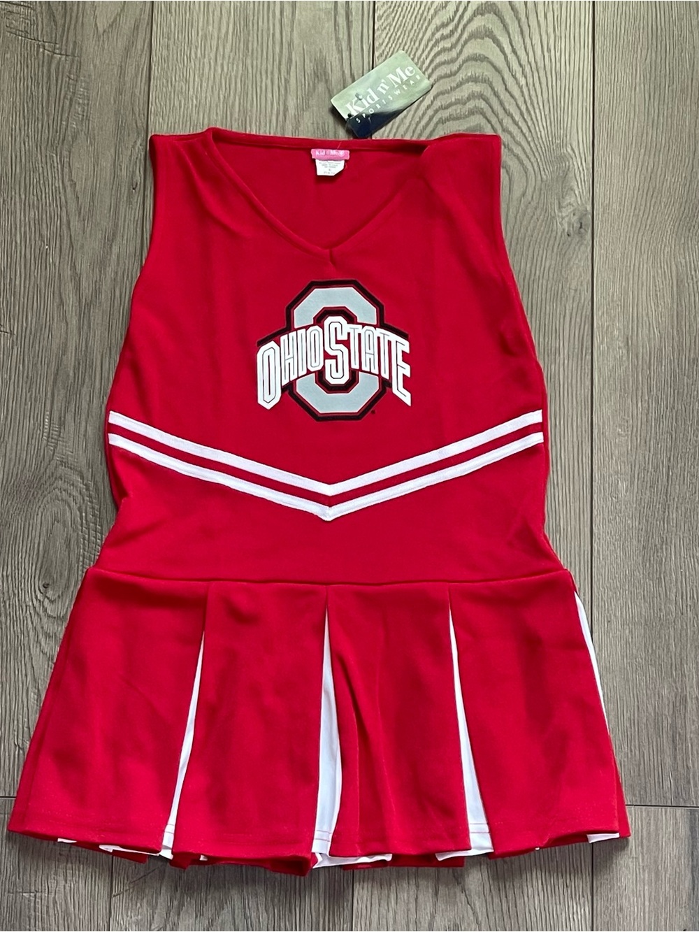 NWT Vintage Kid n’ Me Sportwear Ohio State Buckeyes Girls L Cheerleader Dress